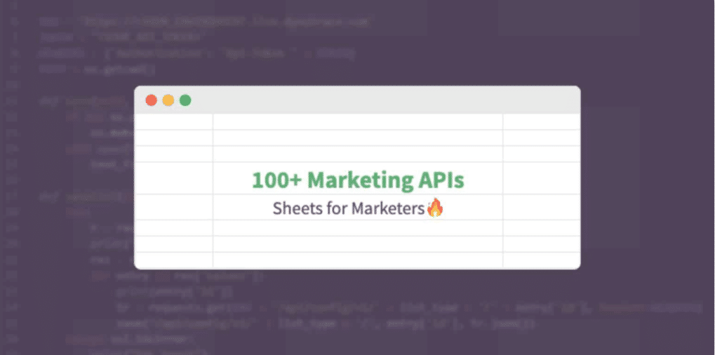 Marketing APIs