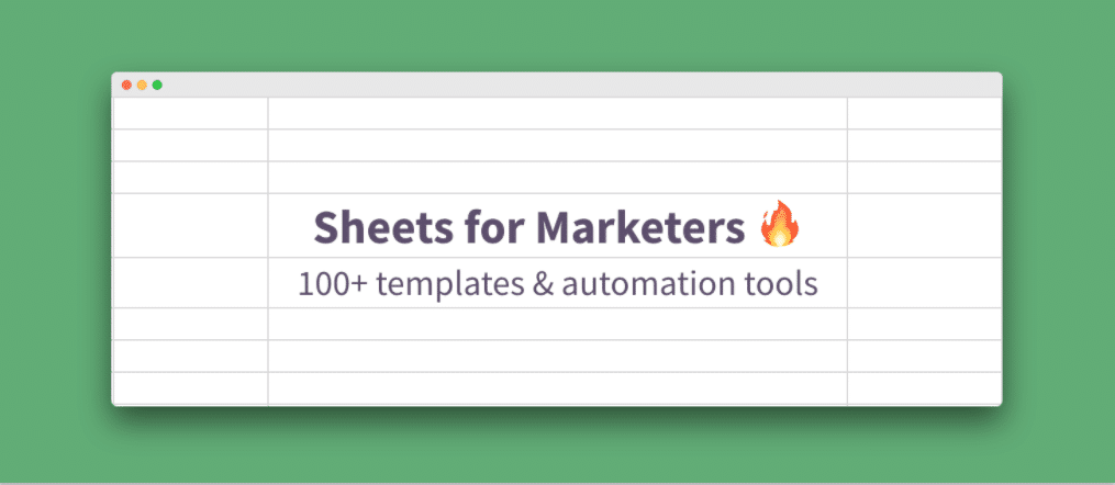 Google Sheets for marketers