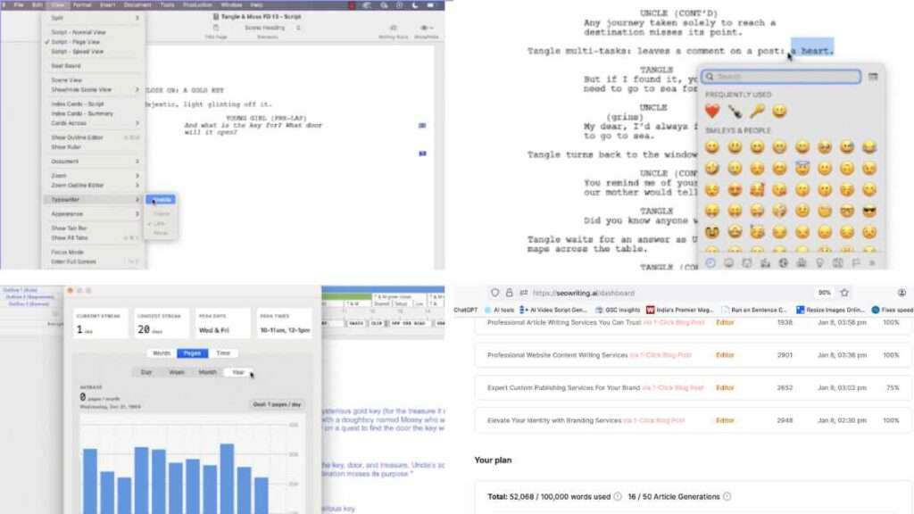 final draft screenwriting software