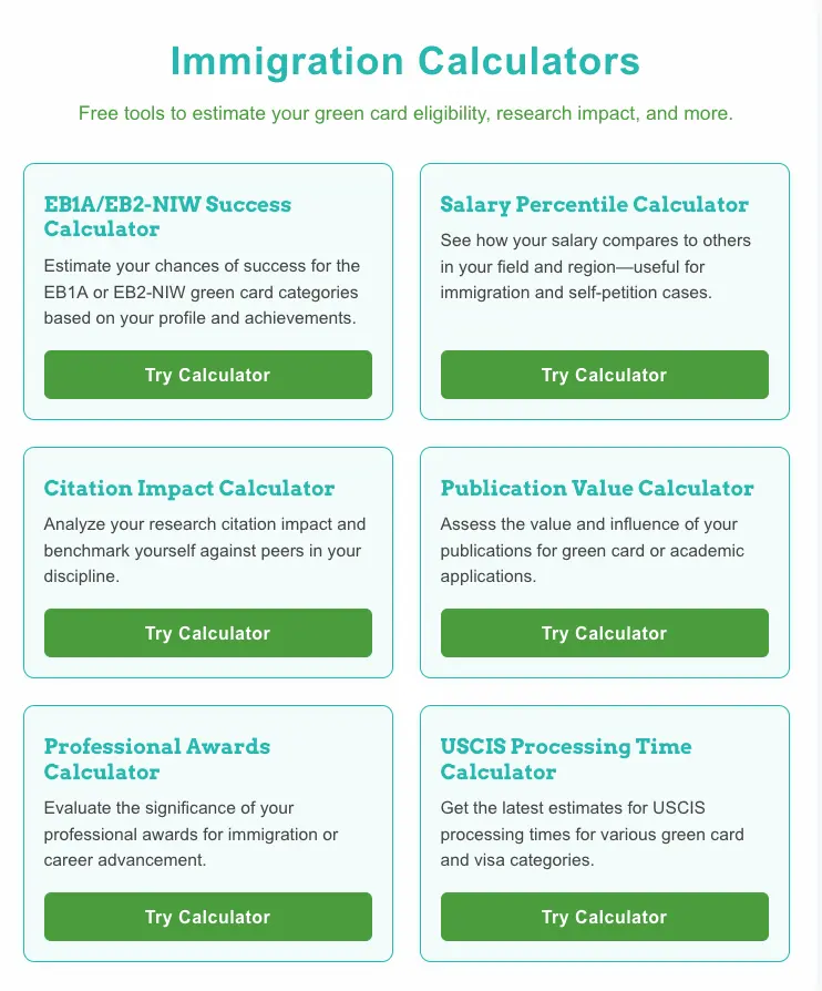 Write Wing Media Launches Comprehensive Suite of Free Digital Calculators for Small Businesses and Skilled Professionals 7 immigration calculators
