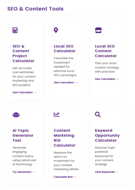 Write Wing Media Launches Comprehensive Suite of Free Digital Calculators for Small Businesses and Skilled Professionals 3 seo tools 1