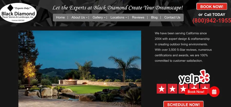5 Website Design Elements That Convert Visitors to Leads: Real Examples from Small Businesses 6 black diamond landscaping
